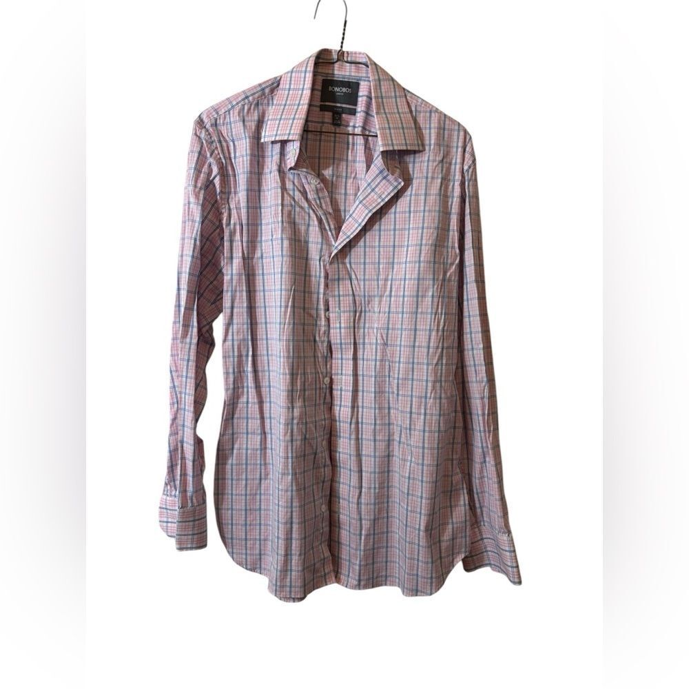 Bonobos button up shirt stretch slim fit 16.5 36